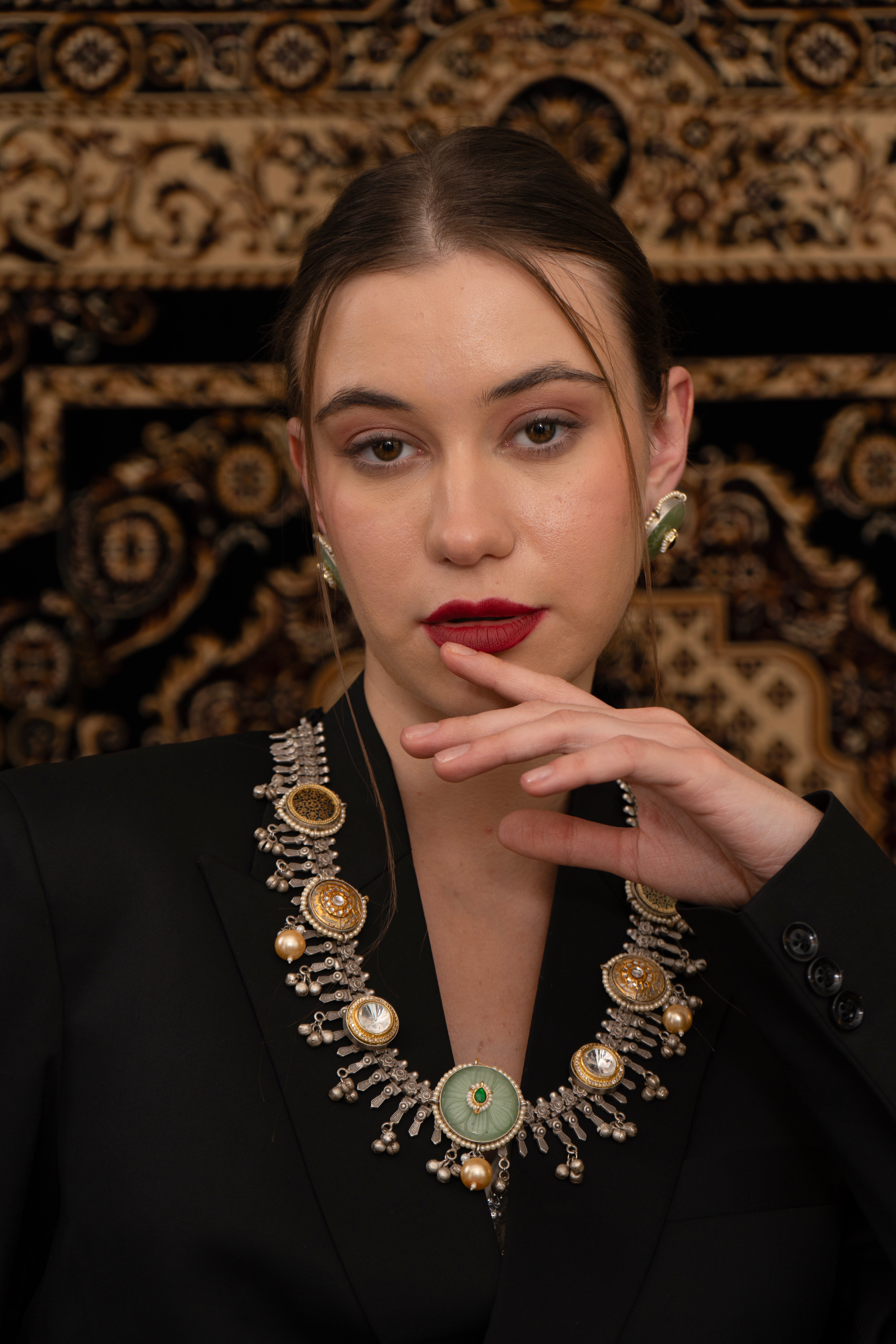 Sukoon oxidize fusion Necklace set